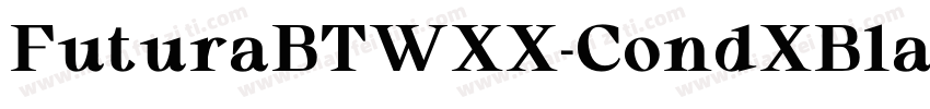 FuturaBTWXX-CondXBla字体转换