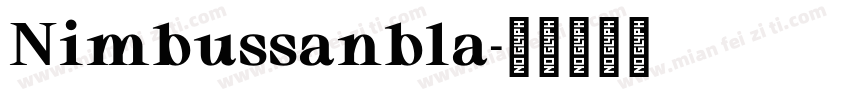 Nimbussanbla字体转换
