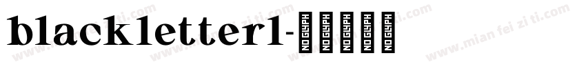 blackletter1字体转换