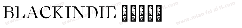 BLACKINDIE字体转换