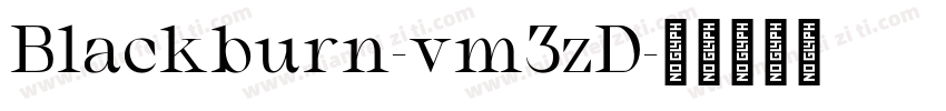 Blackburn-vm3zD字体转换
