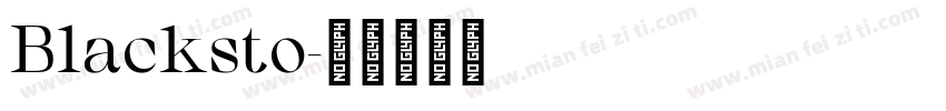 Blacksto字体转换