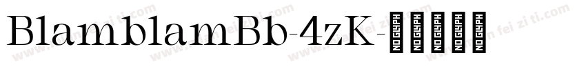 BlamblamBb-4zK字体转换