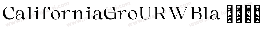 CaliforniaGroURWBla字体转换