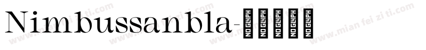 Nimbussanbla字体转换