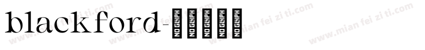 blackford字体转换