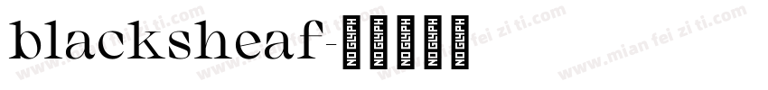blacksheaf字体转换