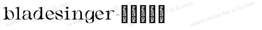 bladesinger字体转换