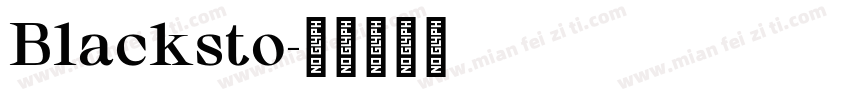 Blacksto字体转换