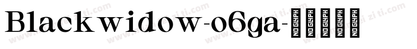 Blackwidow-o6ga字体转换