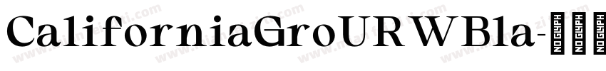 CaliforniaGroURWBla字体转换
