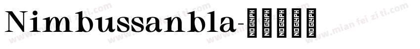 Nimbussanbla字体转换