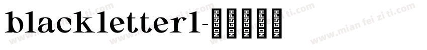 blackletter1字体转换