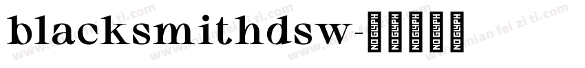 blacksmithdsw字体转换