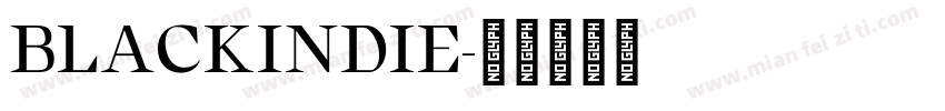 BLACKINDIE字体转换