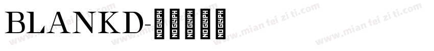 BLANKD字体转换