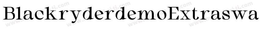 BlackryderdemoExtraswash-VG4lx字体转换