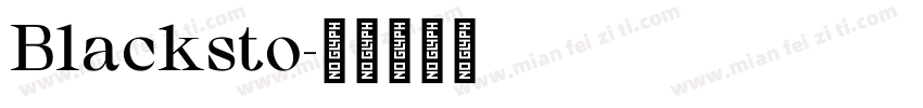 Blacksto字体转换