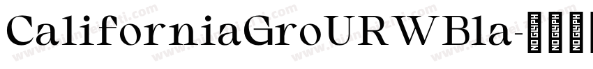 CaliforniaGroURWBla字体转换