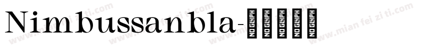 Nimbussanbla字体转换