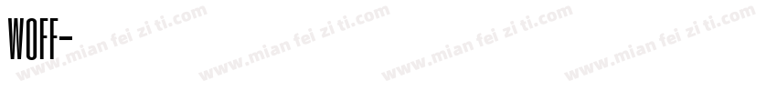 中文woff字体转换