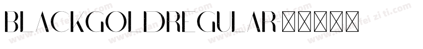 BlackGoldRegular字体转换