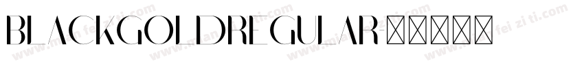 BlackGoldRegular字体转换
