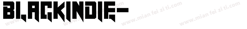 BLACKINDIE字体转换
