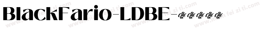 BlackFario-LDBE字体转换