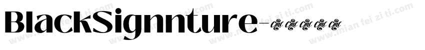 BlackSignnture字体转换