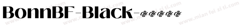 BonnBF-Black字体转换
