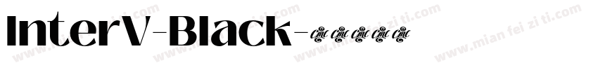 InterV-Black字体转换
