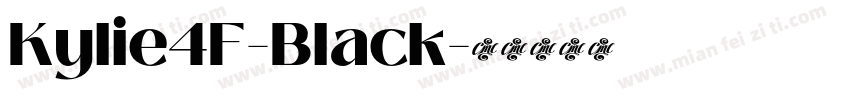Kylie4F-Black字体转换