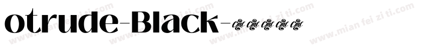otrude-Black字体转换