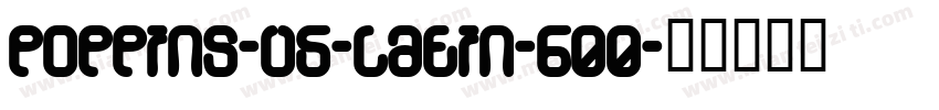 poppins-v5-latin-600字体转换