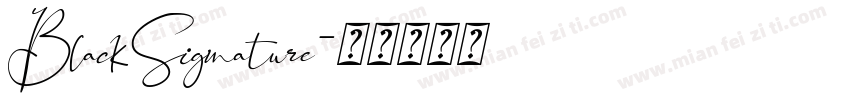 BlackSignature字体转换