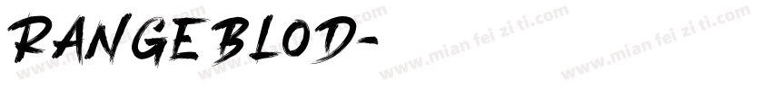 rangeblod字体转换