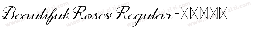 BeautifulRosesRegular字体转换