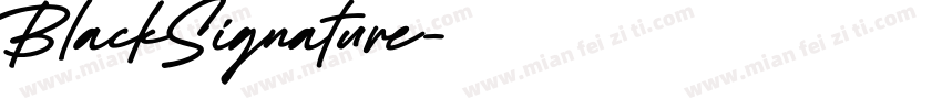 BlackSignature字体转换