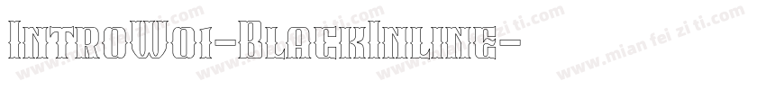 IntroW01-BlackInline字体转换