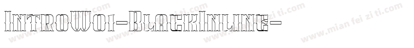 IntroW01-BlackInline字体转换