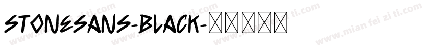 stoneSans-Black字体转换