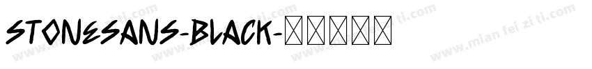 stoneSans-Black字体转换