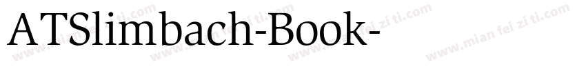 ATSlimbach-Book字体转换
