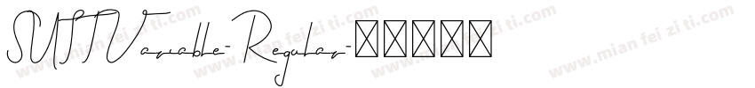 SUITVariable-Regular字体转换