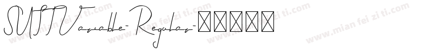 SUITVariable-Regular字体转换