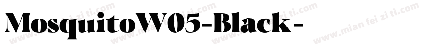 MosquitoW05-Black字体转换