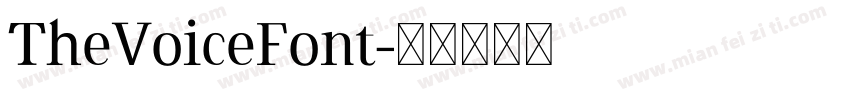 TheVoiceFont字体转换