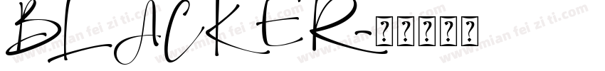 BLACKER字体转换