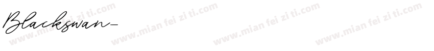 Blackswan字体转换
